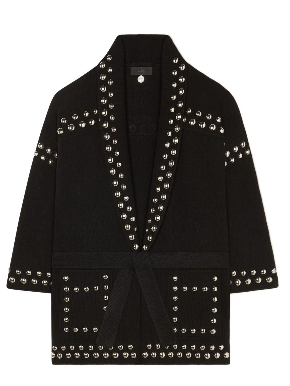 Affordable stud-embellished Alanui virgin-wool Women cardigan 0715